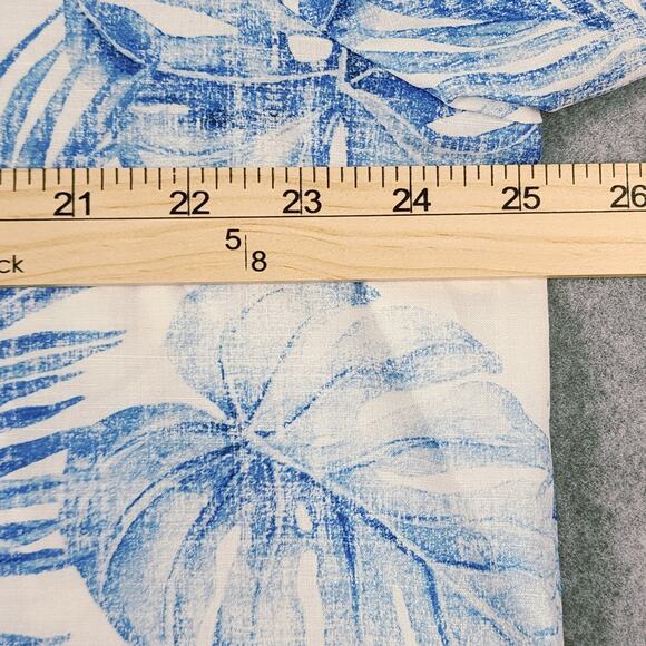 Jogal Men's Short Sleeve Shirt NEW Blue Tropical Button Up XL - Picture 9 of 11